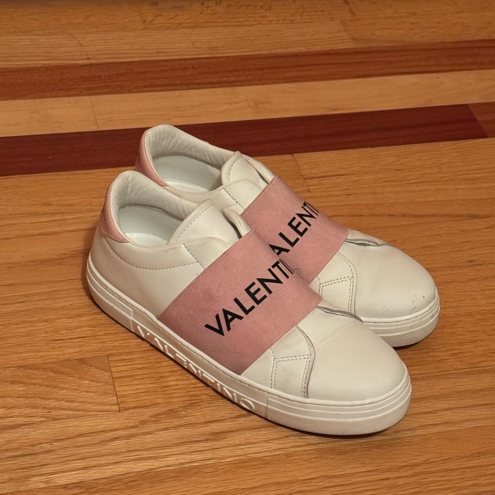 Valentino White and Pink Women's Sneakers